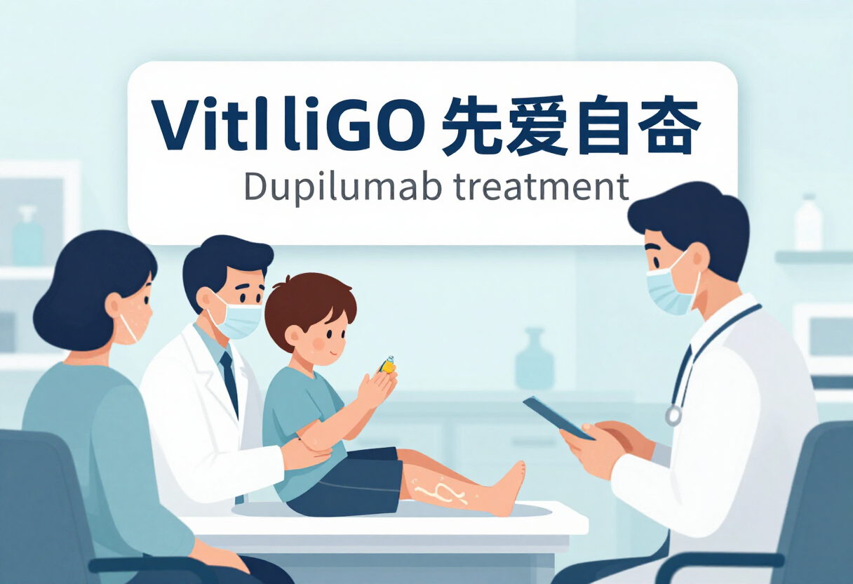 Vitiligo developing during dupilumab treatment in a child with atopic dermatitis: a case report and literature review -